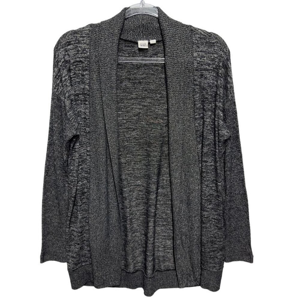 Cotton Rayon Knit Thermal Sweater Cardigan Jacket Longline Open Front